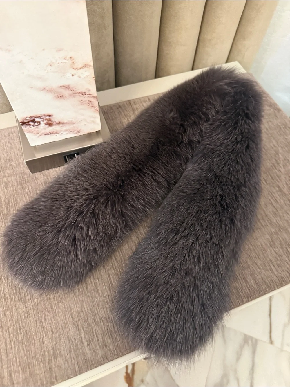 Saga fox fur thick pelts